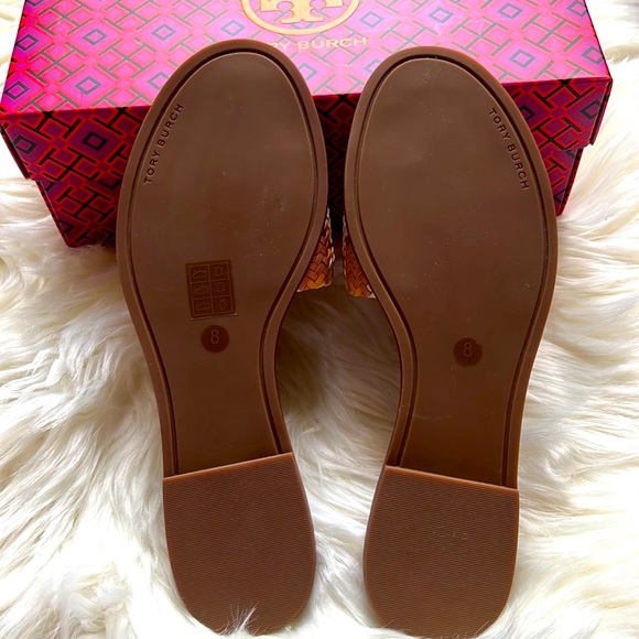 NWT Tory Burch Everly slide - Woven Nappa Leather size 8 - Picture 2 of 6